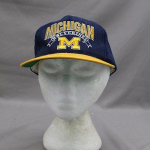 Michigan Wolverines Hat (VTG) - Big M Two Tone by the Game - Adult Snapback